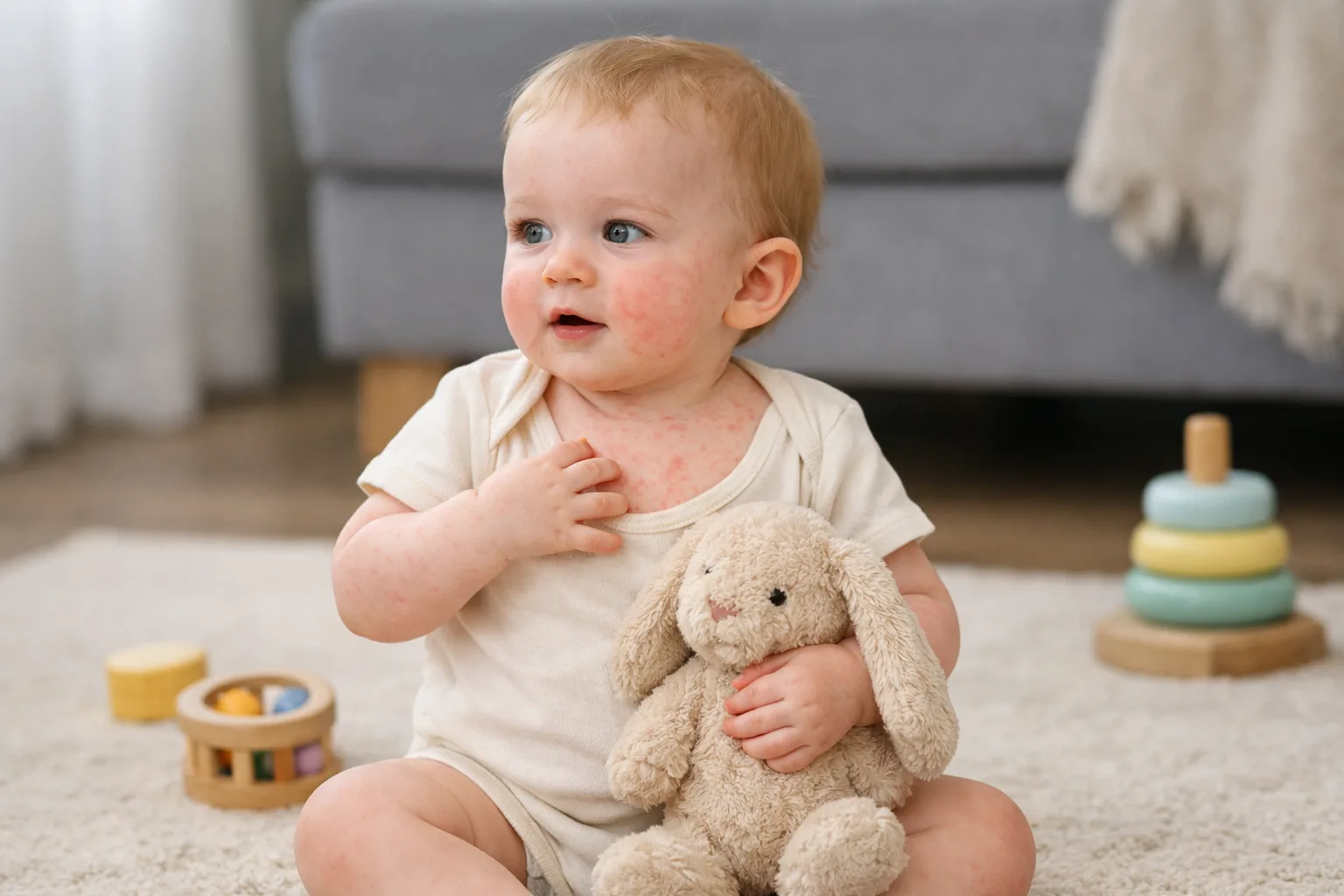 Roséole bébé : symptômes, durée et traitement