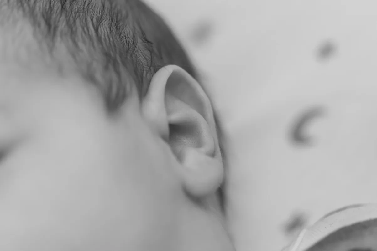 Oreille d'un bébé