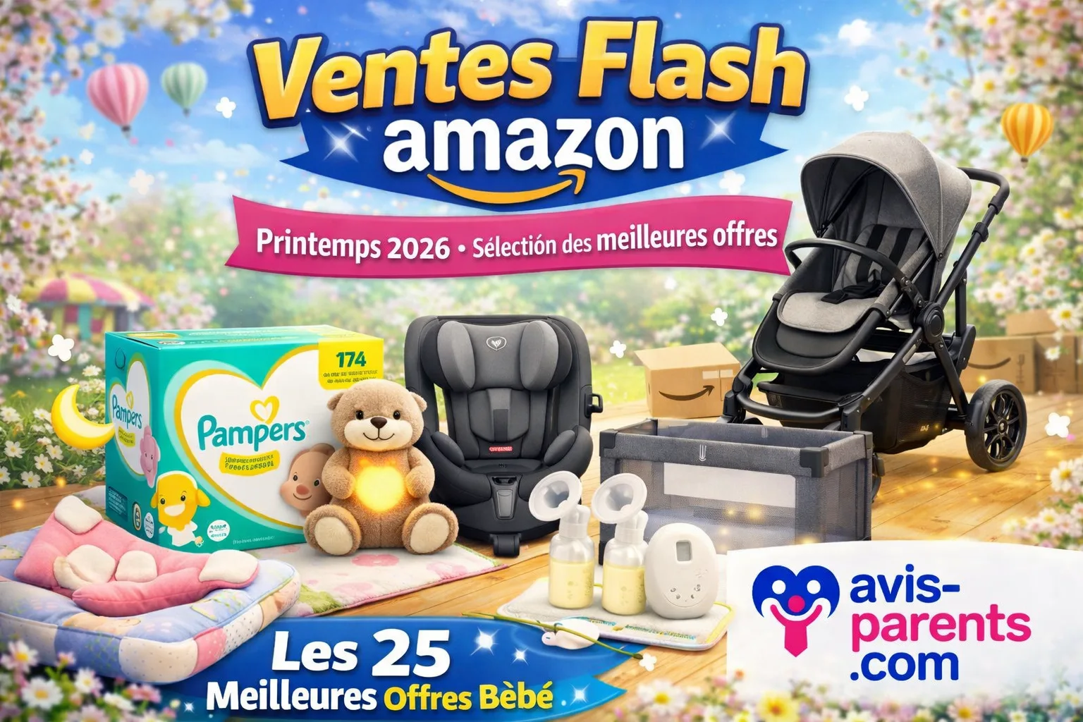 Ventes Flash Amazon Printemps 2026 : les 25 meilleures offres bébé et puériculture